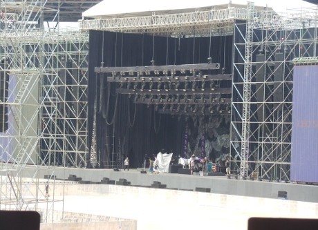 Mengintip Aksi Bon Jovi Saat Check Sound di GBK Senayan