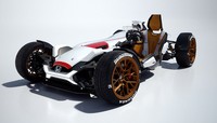 Mobil konsep ini akan menggendong mesin V4 berkapasitas 1.0 liter, yang tidak lain ialah sebuah mesin motor MotoGP, RCV213V. Pool/dok istimewa Honda.