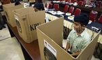 Siswa SD Ikut Simulasi Pemungutan Suara di KPU