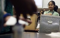 Setelah itu mereka memasukan surat suara ke dalam kotak suara.