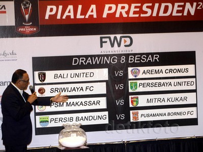 Ini Hasil Undian Babak Delapan Besar Piala Presiden