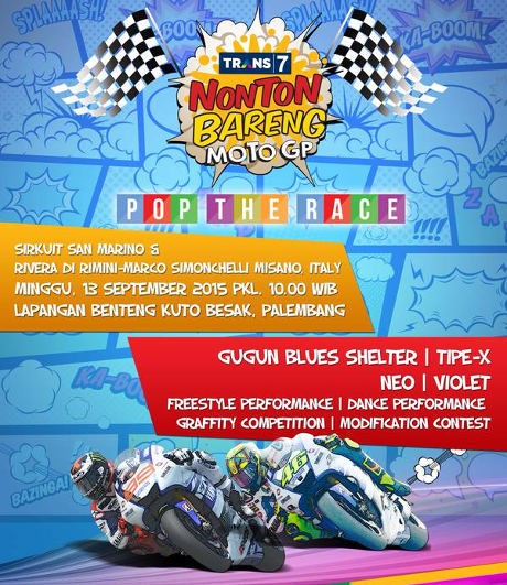 TRANS7 Gelar Nobar MotoGP San Marino di Palembang