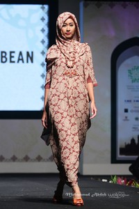 Ghea Panggabean. Indonesia Internasional Islamic Fashion & Products 2015 Ethnic Urbanovative at Jakarta Convention Center. Jakarta. [Foto: Mohammad Abduh/Wolipop]
