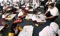 Lomba ini diikuti oleh pelajar tingkat SD dan SMP dari 34 Provinsi di Indonesia. Humas Kemendikbud/Budi Pambudo.