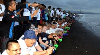 Kami ingin membangun kawasan marina Boom yang kelak menjadi salah satu tujuan wisata bahari dunia, ungkap Direktur Utama Pelindo III Djarwo Surjanto usai peresmian Boom Marina Banyuwangi, Sabtu (12/09/2015). Pool/Putri Akmal/detikFoto