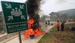 Simulasi Kebakaran di Rusun Jatinegara