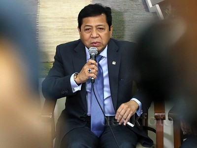 Jumpa Pers Novanto-Fadli Zon Sepulang dari AS