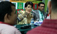 Titiek Puspa menyampaikan pendapatnya. Lamhot Aritonang/detikFoto.