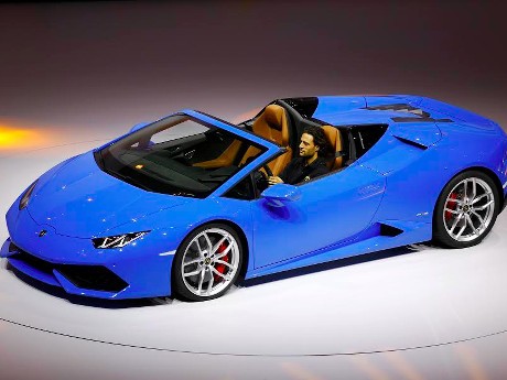 Lamborghini Huracan Spyder Guncang Frankfurt