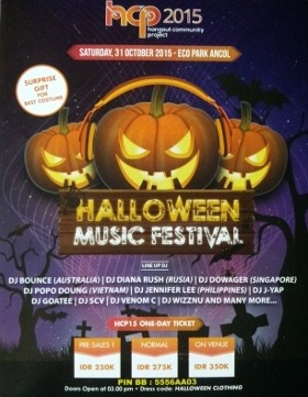 Gila-gilaan Malam Halloween di Electronic Dance Parade