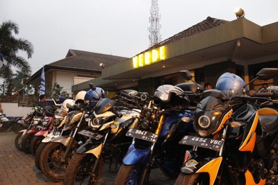 Parade Biker Bandung Nobar MotoGP