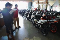 Angka penjualan di bulan Agustus merupakan catatan yang terbaik selama tahun ini. Dengan torehan di bulan Agustus berarti penjualan motor sudah mencapai 4.218.089 unit. Aris Ginanjar/detikFoto.