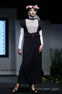 Eisha Saleh from Australia. Indonesia Internasional Islamic Fashion & Products 2015 Ethnic Urbanovative at Jakarta Convention Center. Jakarta. [Foto: Mohammad Abduh/Wolipop]