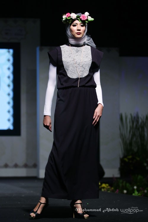 Eisha Saleh from Australia. Indonesia Internasional Islamic Fashion & Products 2015 Ethnic Urbanovative at Jakarta Convention Center. Jakarta. [Foto: Mohammad Abduh/Wolipop]