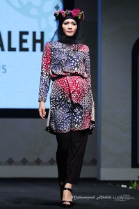 Eisha Saleh from Australia. Indonesia Internasional Islamic Fashion & Products 2015 Ethnic Urbanovative at Jakarta Convention Center. Jakarta. [Foto: Mohammad Abduh/Wolipop]