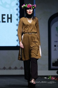 Eisha Saleh from Australia. Indonesia Internasional Islamic Fashion & Products 2015 Ethnic Urbanovative at Jakarta Convention Center. Jakarta. [Foto: Mohammad Abduh/Wolipop]