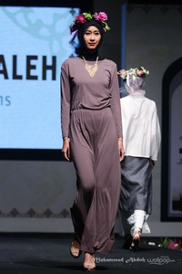 Eisha Saleh from Australia. Indonesia Internasional Islamic Fashion & Products 2015 Ethnic Urbanovative at Jakarta Convention Center. Jakarta. [Foto: Mohammad Abduh/Wolipop]