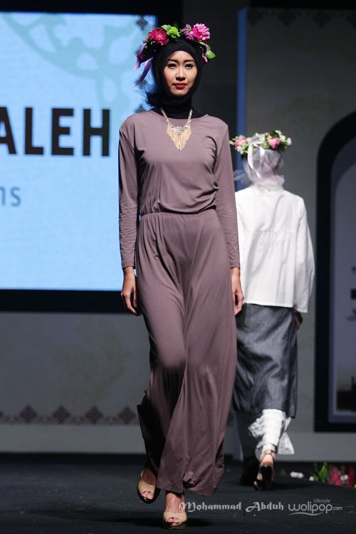 Eisha Saleh from Australia. Indonesia Internasional Islamic Fashion & Products 2015 Ethnic Urbanovative at Jakarta Convention Center. Jakarta. [Foto: Mohammad Abduh/Wolipop]