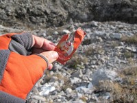 Bahkan di kaki Puncak Carstensz dan di jalur pendakiannya, masih terdapat sampah-sampah. Sampah-sampahnya memang kecil, seperti bekas sambal, botol minuman dan bungkus snack. Tapi tetap saja, merusak pemandangan! (Afif/detikTravel)