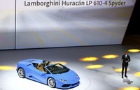 Lamborghini Huracan Spyder dipamerkan di Frankfurt Motor Show. Kai Pfaffenbach/Reuters/detikFoto.