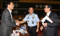 Rapat tersebut juga dihadiri oleh Dirjen Dirjen Imigrasi Ronny F. Sompie. Lamhot Aritonang/detikFoto.