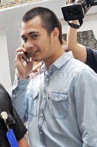 Eza juga memberikan saran kepada masyarakat untuk menjauhi narkoba. Pool/Ismail/detikFoto.