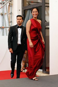 Penampilan Chicco dan Tara di sesi foto Venice Film Festival 2015. Tristan Fewings/Getty Images/detikFoto.