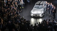 Dari sisi desain, Concept IAA hampir mirip dengan mobil tanpa sopir Mercy F 015. Ist/Mercedes-Benz.