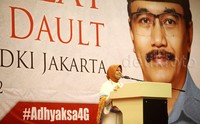 Cendekiawan muslim Marwah Daud Ibrahim saat menyampaikan sambutannya.