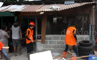 Ada 33 rumah yang dibongkar. Lamhot Aritonang/detikFoto.