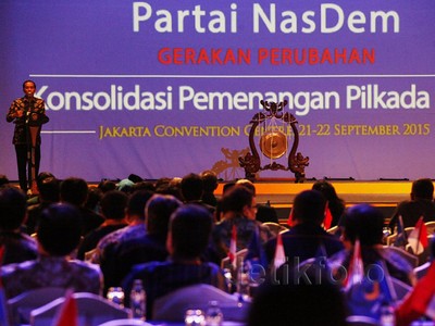 Jokowi Buka Rakernas NasDem