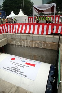 Mesin bor bernama 'Antareja' ini mulai beroperasi dari titik proyek MRT Patung Pemuda Senayan. Nama Antareja sendiri merupakan pemberian dari Presiden Jokowi.