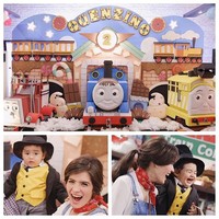 Tema Thomas and Friends dipilih untuk perayaan ulang tahun Quenzi yang kedua. (Instagram/carissa_puteri)