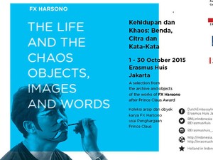 Seniman Peraih Prince Claus FX Harsono Pameran Tunggal Oktober