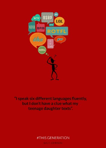 Singkatan-singkatan kalimat yang ngetren di jaman sekarang, bagi anda orang dulu sepertinya harus bisa mencari tahu apa maksud singkatan ini. (kredit foto: Ajit Johnson)