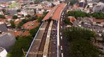 Penampakan Dua Kereta yang Berbenturan dari Udara
