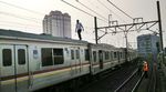Dua Kereta Berbenturan di Stasiun Juanda