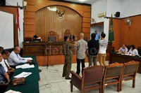 Dhani, El dan satu saksi dari pihak Dhani saat menjalani sidang praperadilan. Pool/Noel/detikFoto.