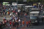 Truk TNI Melintas Saat CFD