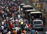 Truk TNI Melintas Saat CFD