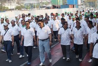 Gerak jalan santai itu digelar dalam rangka Hari Agraria Nasional ke-55 dan Hari Tata Ruang Sedunia ke-66 tahun.