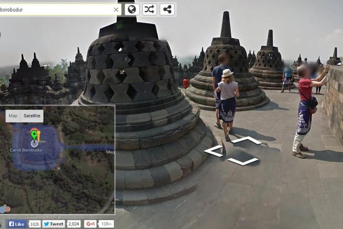 Menjajal Google Street View di Candi Borobudur, Asyik!