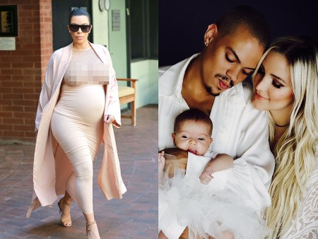 Perut Kim Kardashian Makin Membesar, Lucunya Putri Ashlee Simpson