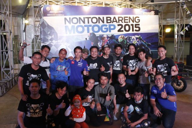 Pesta Nobar MotoGP di Serpong