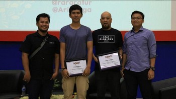 Foto bersama para pembicara Ngopi kali ini.