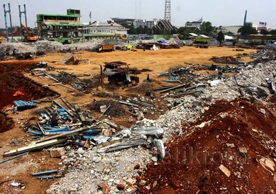 Stadion Lebak Bulus Diratakan Demi MRT