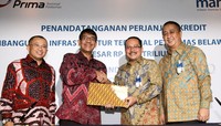 Bank Mandiri memberikan pembiayaan senilai Rp1,15 triliun kepada PTP, anak usaha Pelindo I, untuk membantu pembangunan Terminal Petikemas Belawan Fase 2.