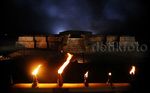 Keindahan Candi Blandongan di Malam Hari