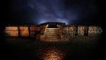 Keindahan Candi Blandongan di Malam Hari