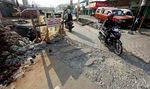 Perbaikan Jembatan Putus Jalur Jatiasih-Pondok Gede